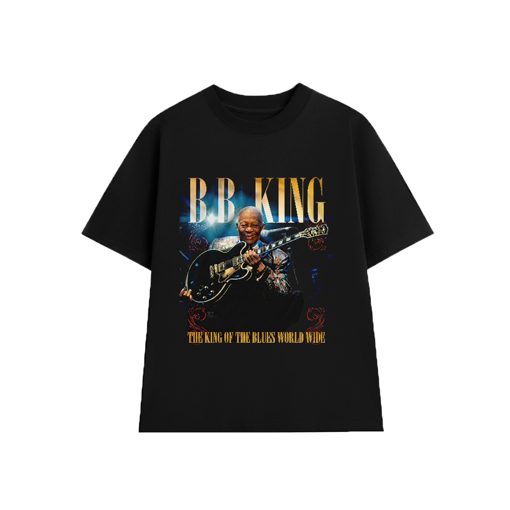 Áo Thun B. B. King ( BB King) The King of the Blues KB004, Unisex Form Rộng Cotton Mềm