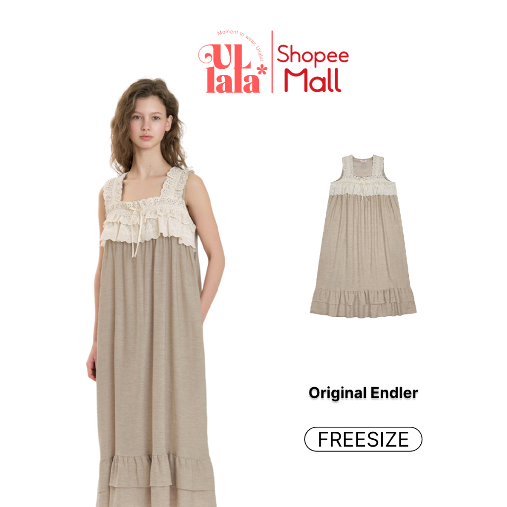 Ullala Pajamas Endler Váy ngủ mặc nhà nữ Freesize
