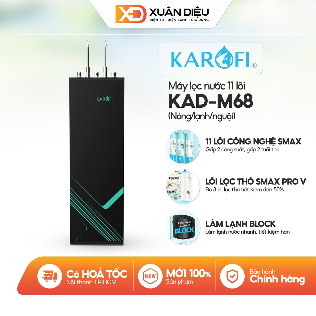 Máy Lọc Nước Nóng Lạnh Karofi KAD-M68