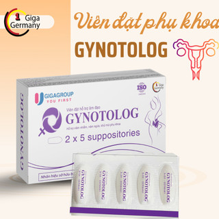 Viên đặt hỗ trợ phụ khoa GYNOTOLOG hỗ trợ viêm nhiễm, nấm ngứa, khử mùi phụ khoa ( Hộp 2 vỉ x 5 viên)