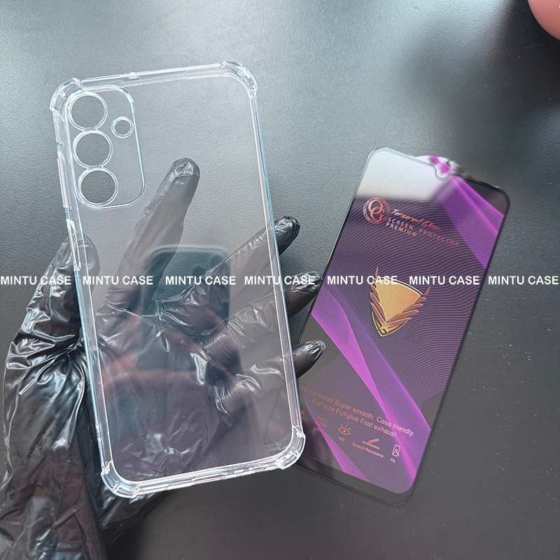 Ốp lưng và cường lực Samsung Galaxy A15 4G/5G/LTE - Loại trong suốt chống sốc TSCS