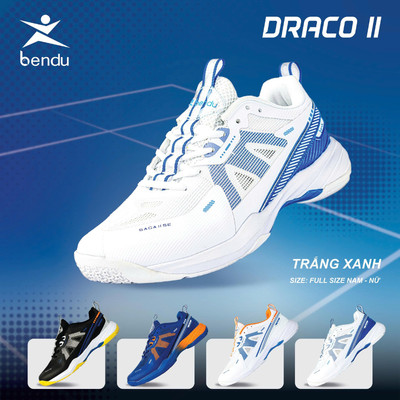 Giày Cầu Lông  BENDU DRACO II mẫu thể thao chuyên nghiệp đủ size nam , nữ nhẹ thoáng khí Pickleball,  bảo hành 12 tháng