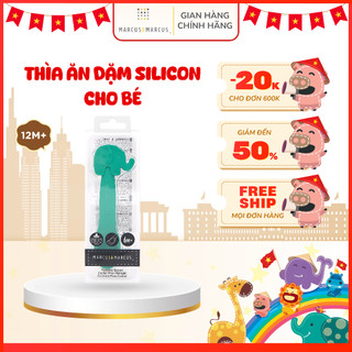 Thìa ăn dặm silicon cho bé marcus & marcus, từ 6 tháng - ollie