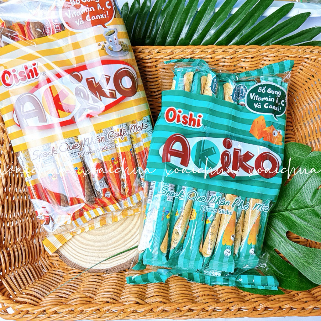 Bánh que akiko Oishi vị phô mai - cafe moka
