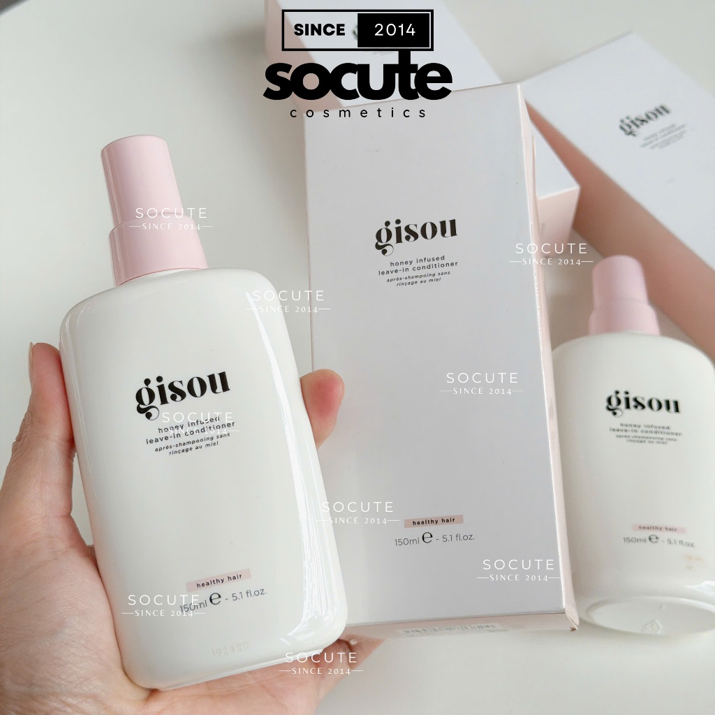 Xịt Dưỡng Tóc Mật Ong Gisou Honey Infused Leave-In Conditioner Fullsize 150ml - Cấp ẩm, Gỡ rối, Bảo 