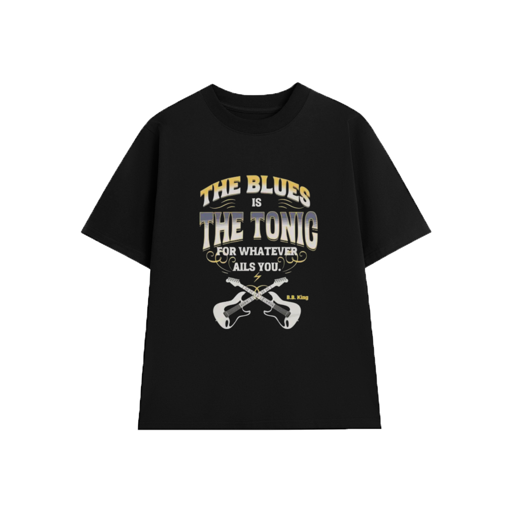 Áo Thun B. B. King ( BB King) The King of the Blues KB007, Unisex Form Rộng Cotton Mềm