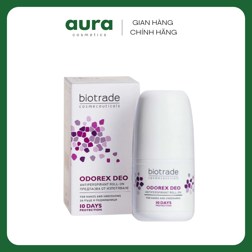 [Biotrade] Lăn Khử Mùi Biotrade Odorex Deo Antiperspirant Roll On Kiểm Soát Mồ Hôi & Mùi Cơ Thể 20ml