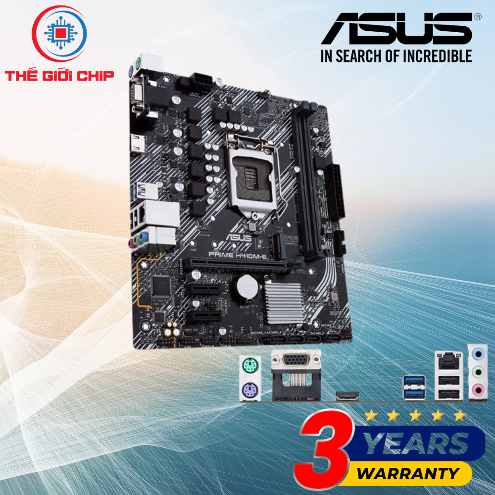 Mainboard Asus PRIME H410M-E (Intel H410, LGA 1200, M-ATX, 2 khe RAM DDR4-M.2) I White Box BH:36 thá