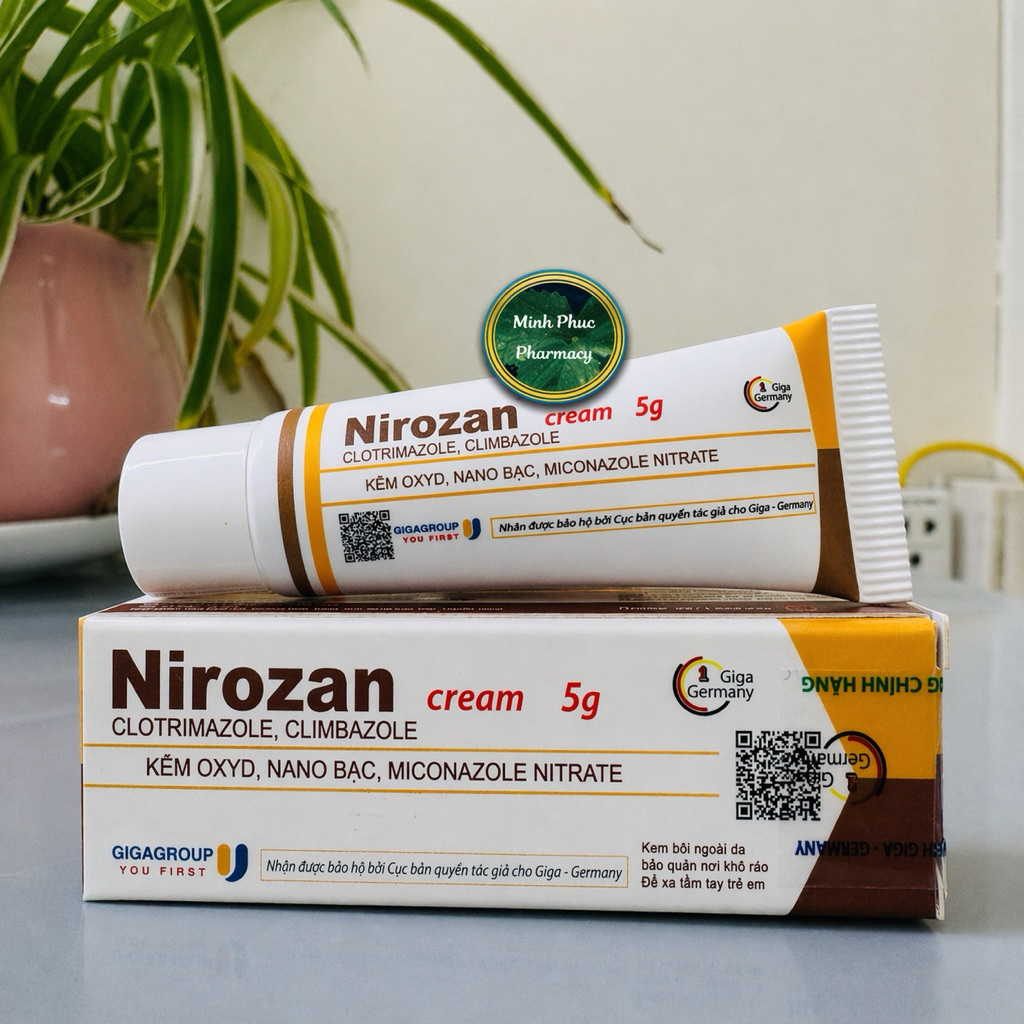 (Hàng Giga Đức) Nirozan Cream bôi nấm ngứa viêm da