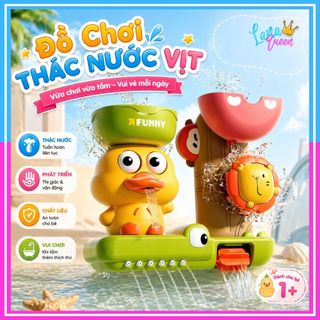 Đồ Chơi Nhà Tắm Thác Nước Funny Vịt Sư Tử Dễ Thương Đồ Chơi Bồn Tắm Cho Bé - Lana Queen