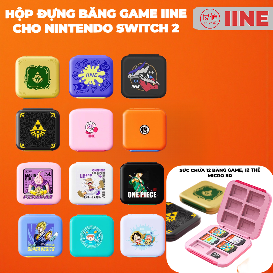 Hộp Đựng Thẻ Game Nintendo Switch Chính Hãng IINE
