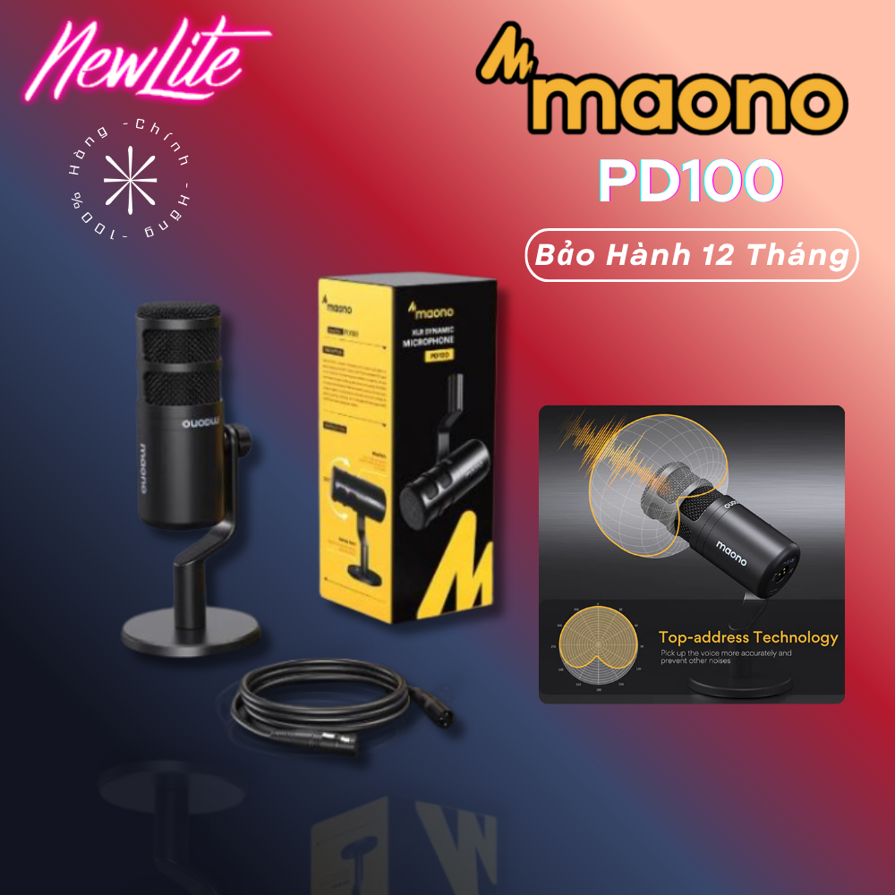 MAONO PD100 - Cổng XLR - giành cho Livestream, Podcasting, Ghi âm, Live streaming - Hàng chính hãng