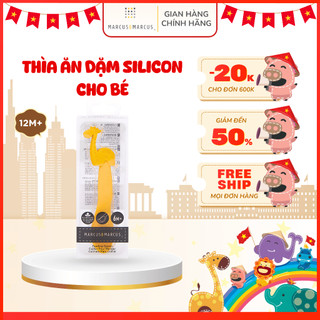 Thìa ăn dặm silicon cho bé marcus & marcus, từ 6 tháng - lola