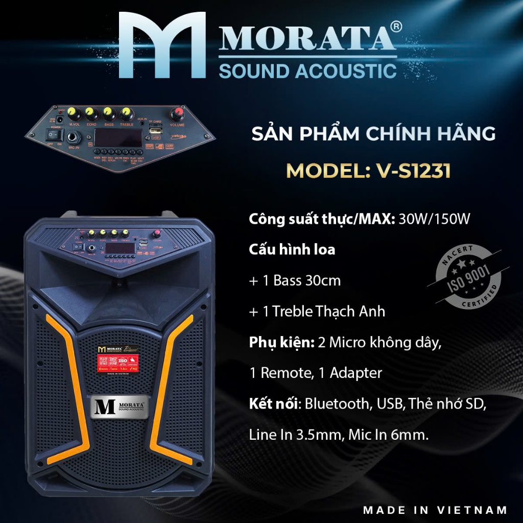🔥 MORATA V-S1231 – LOA KARAOKE NHỎ GỌN, HÁT CỰC HAY 🔥