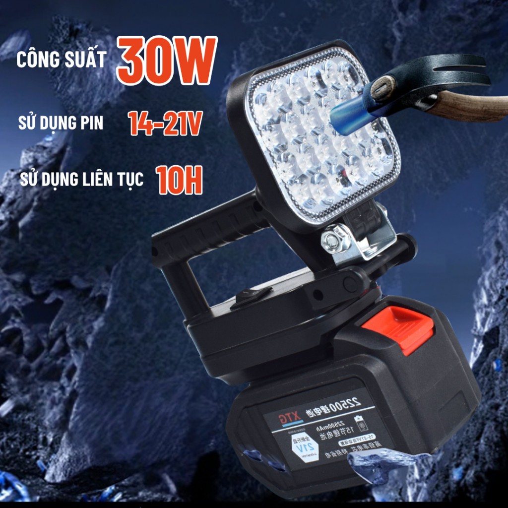 Đèn led 35/55 mắt siêu sáng sử dụng chân pin phổ thông MAKITA có 2 chế độ sáng, có 2 cổng sạc USB, tay cầm tiện lợi | BigBuy360 - bigbuy360.vn