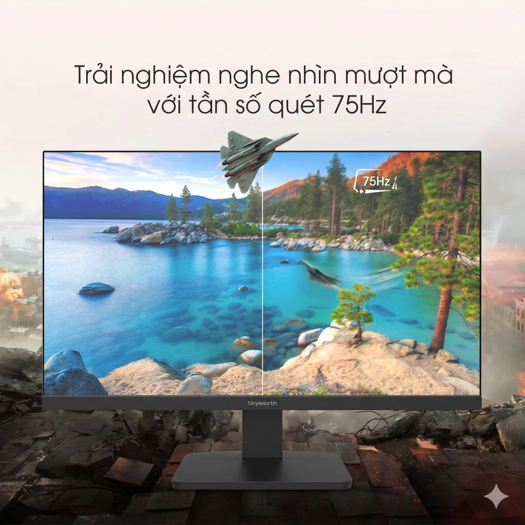 Màn Hình Skyworth 27 Inch Full HD IPS/VA 75Hz-165Hz Viền Mỏng Gaming Văn Phòng BH Chính Hãng 2 Năm | BigBuy360 - bigbuy360.vn