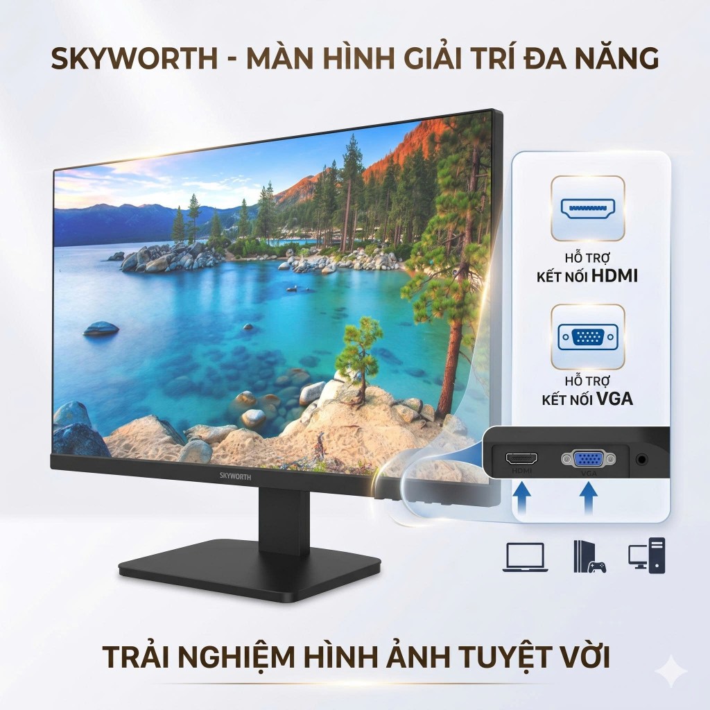 Màn Hình Skyworth 27 Inch Full HD IPS/VA 75Hz-165Hz Viền Mỏng Gaming Văn Phòng BH Chính Hãng 2 Năm | BigBuy360 - bigbuy360.vn