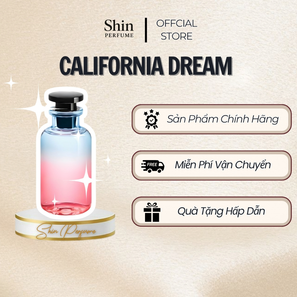 [5/10ml] CALIFORNIA DREAM | Nước Hoa Unisex |Mẫu Thử|Shin Perfume