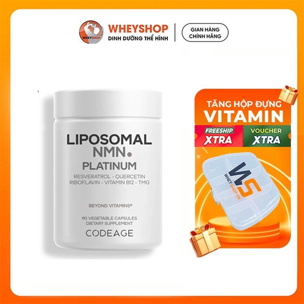 (NMN) (TẶNG HỘP) Viên uống Hỗ trợ sức khỏe NMN Liposomal CODEAGE (90 viên) - USA - WHEYSHOP.HANOI