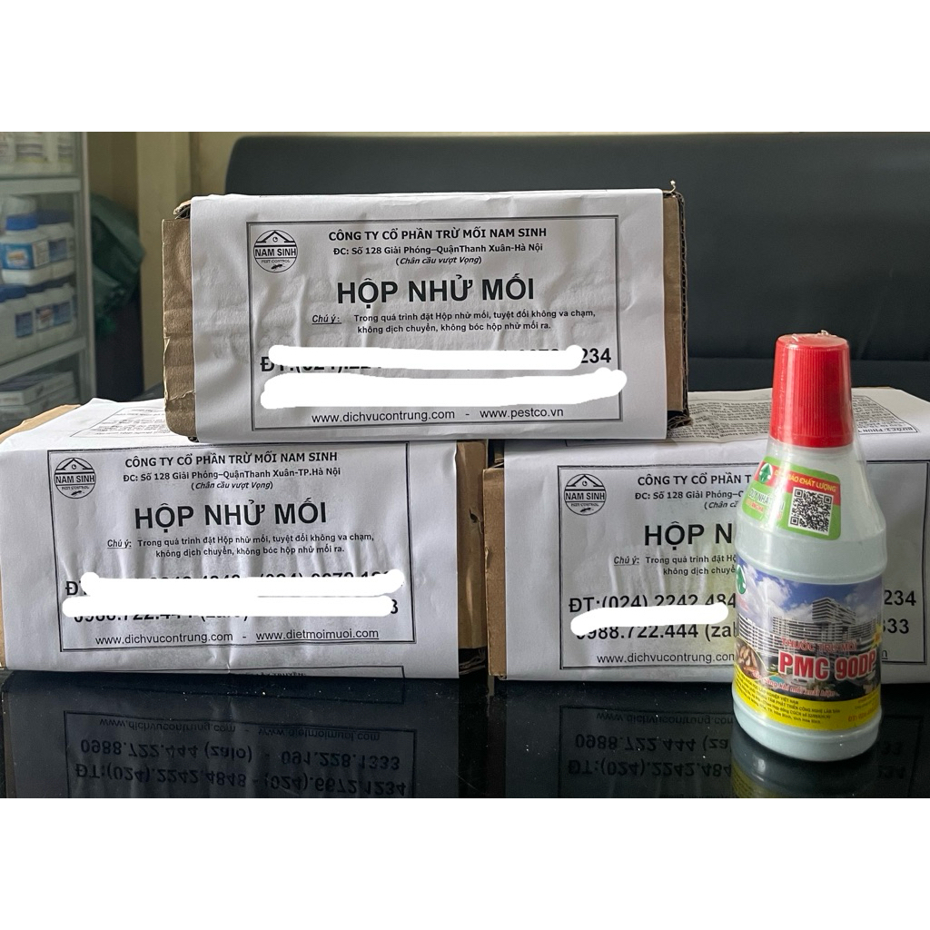 Combo 3 hộp nhử mối + 1 lọ thuốc diệt mối tận gốc pmc 90DP