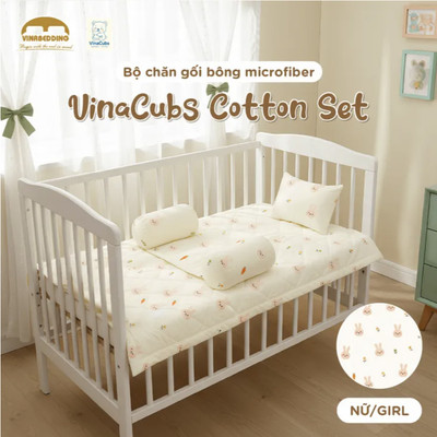 Bộ chăn gối Vinacubs Cotton Baby