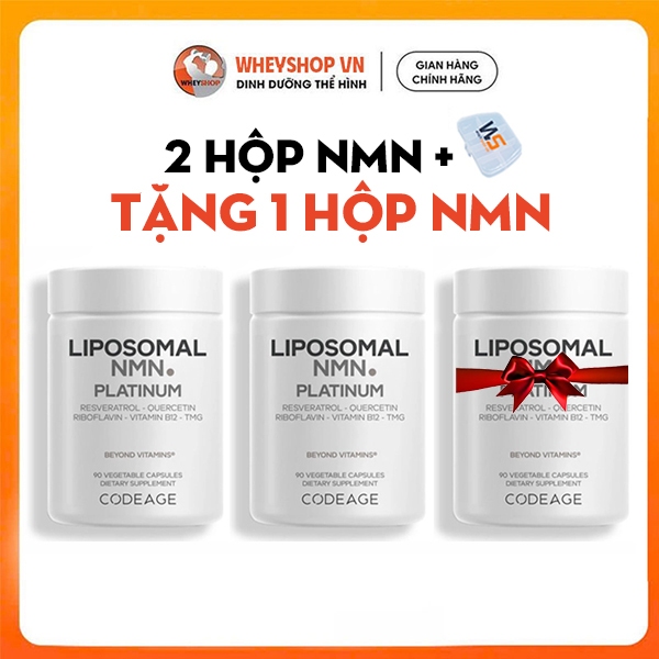 ( NMN ) Viên uống NMN Liposomal Platinum CODEAGE,Bổ Sung Dinh Dưỡng, Hoa Kỳ, 90 Viên - WHEYSHOP HCM