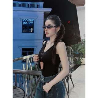 Áo ba lỗ nữ dáng croptop HM auth