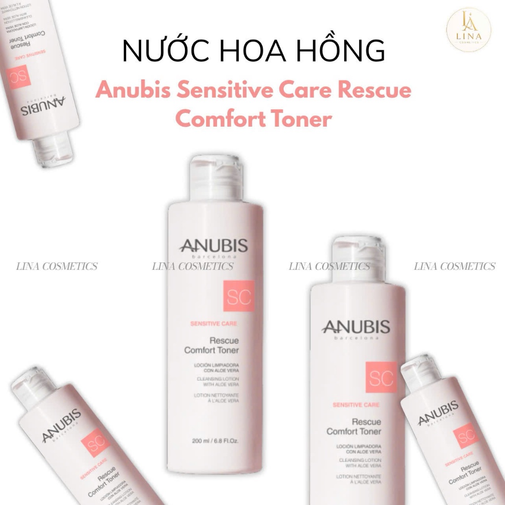 [CHÍNH HÃNG] Nước hoa hồng Anubis Sensitive Care Rescue Comfort Toner (200ml)