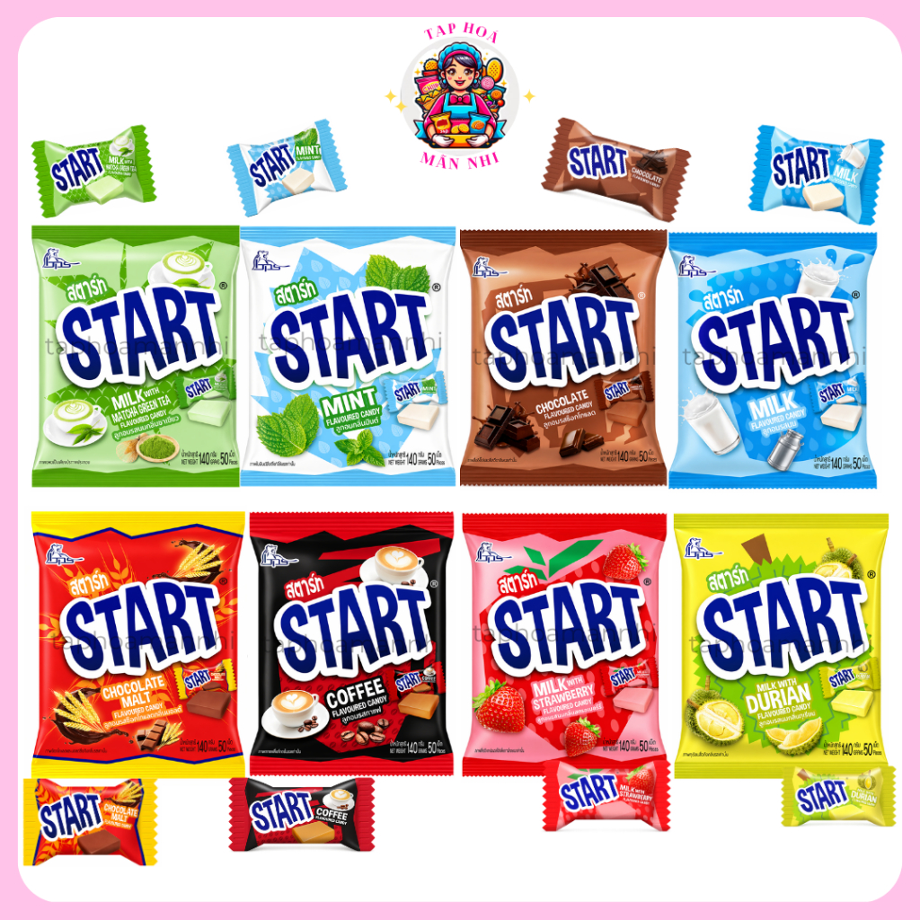 Kẹo Mềm Thái Lan Start Ngọt Dịu - Dẻo Mịn (Gói 140g)