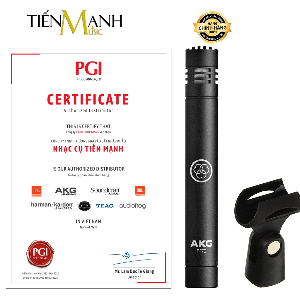 [Chính Hãng] Micro Thu Âm AKG C1000S - Mic Condenser Phòng Thu, Sân Khấu, Biểu Diễn Microphone C1000