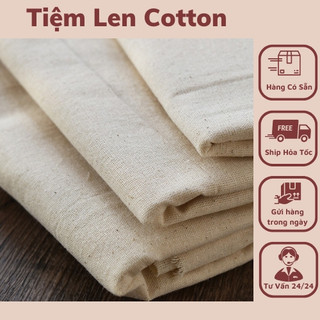 Vải Canvas Thô Làm Lót Túi, Vải Bố Mộc 90cmx1m