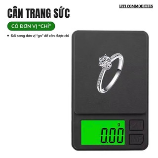 [Có đơn vị "Chỉ"] Cân tiểu ly điện tử 0.01g,Độ Chính Xác Đến 0.01g,cân trang sức 500g/0.01g