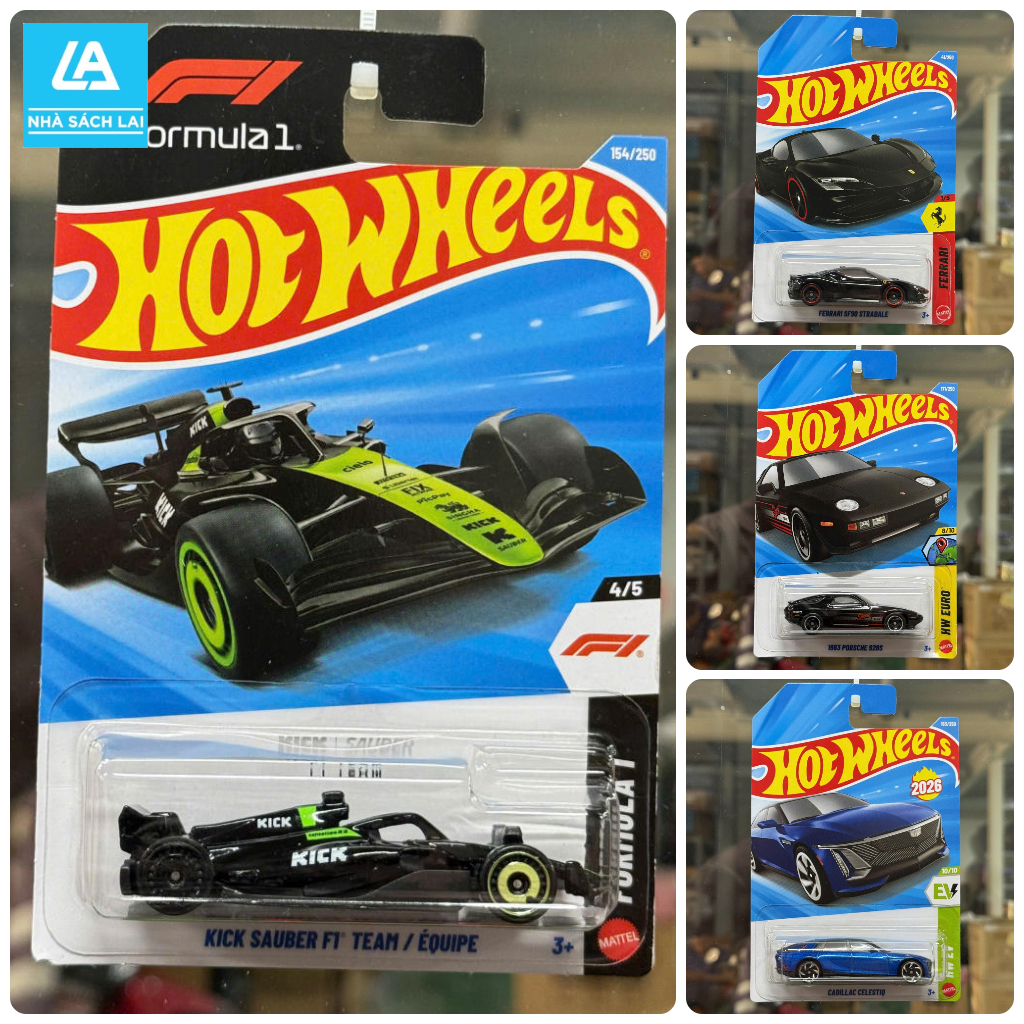 Xe Mô Hình Hot Wheels Đồ Chơi Case H 2026 - Mô Hình Xe 1:64 Xe Hot Wheels Basic, Ferrari, F1, Porsch