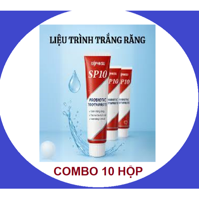 10 HỘP _ Combo 10 hộp kem đánh răng sp10 chính hãng