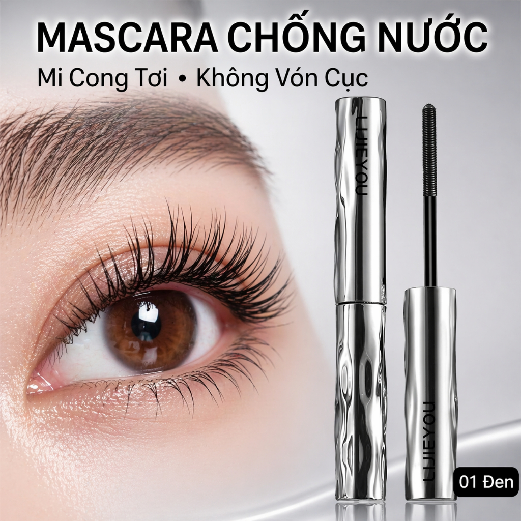 Mascara Chuốt Mi Chống Nước - Giải Pháp Làm Cong Dày Mi Tự Nhiên, Không Lem Trôi Dài Lâu