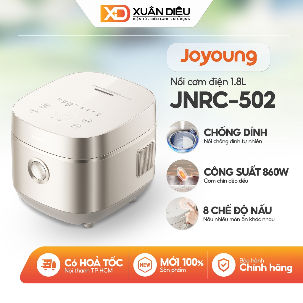Nồi Cơm Điện Tử 1.8L Joyoung JNRC-502 | Chống Dính Tự Nhiên | Công Suất 860W