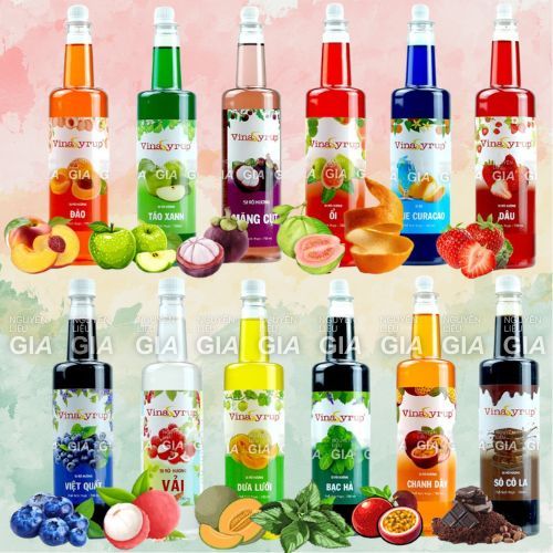 Siro Vina chai 750ml (đủ hương)