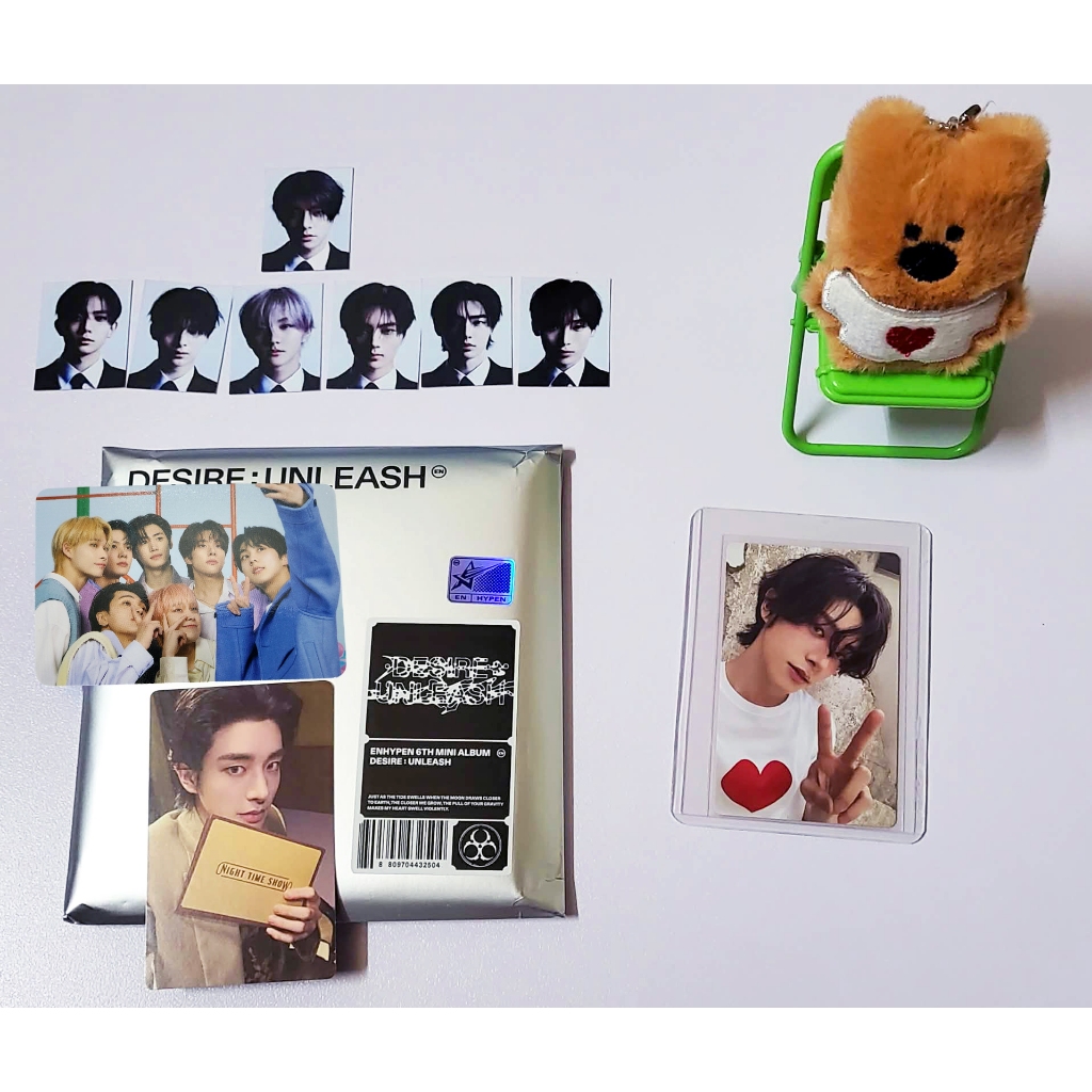 [Quà] Album Enhypen Desire: Unleash ver Jake + 2 card Jake & 1 pola Jake, mặc định df