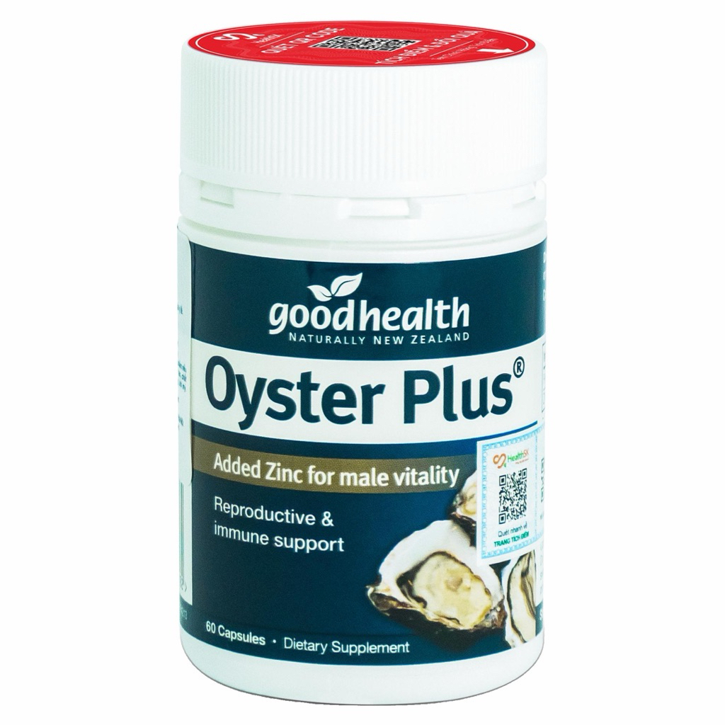 HÀO-Viên Uống Hỗ Trợ Sinh Lực Oyster Plus Good Health (Chai 60 Viên)