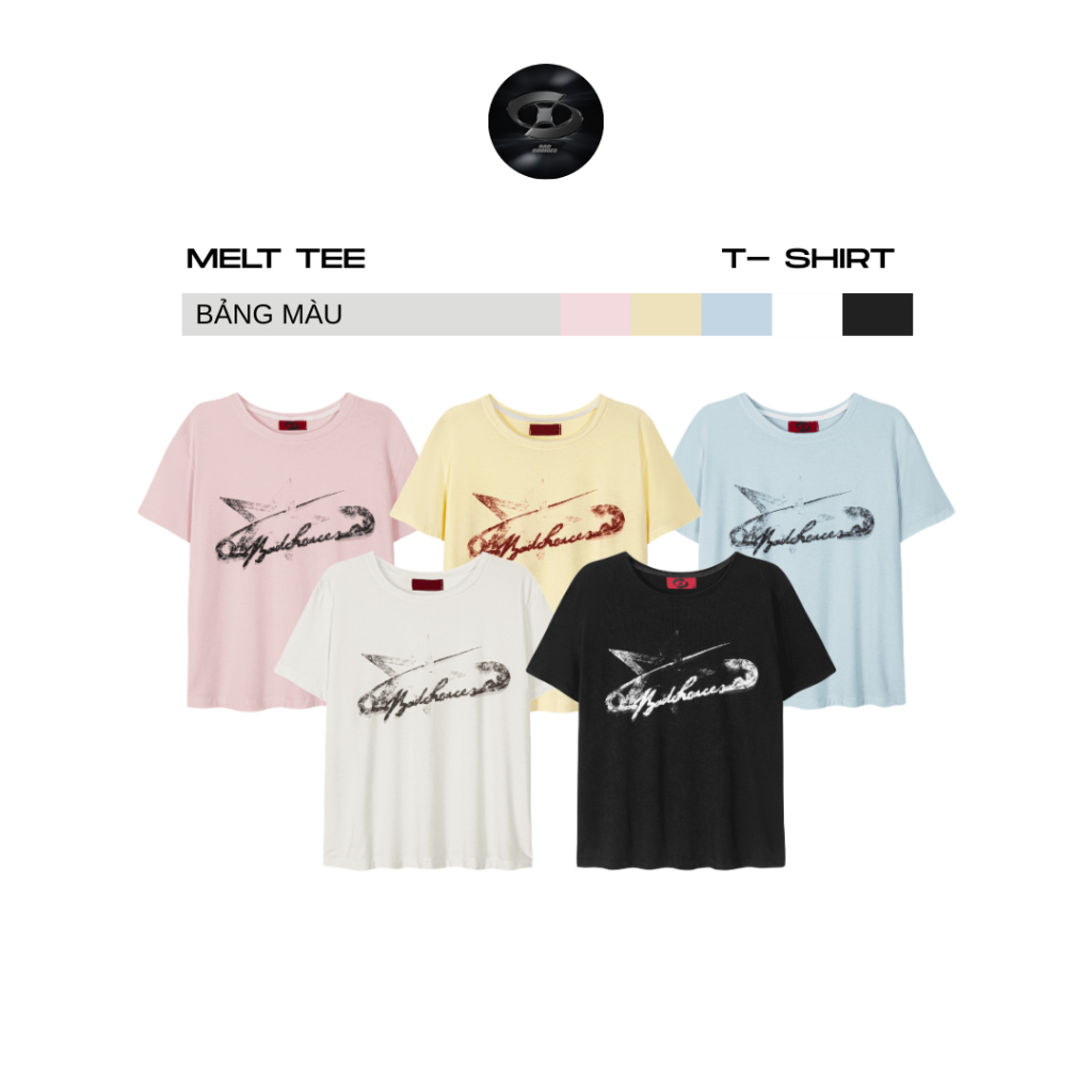 Bad Choices | Áo thun mỏng MELT TEE vải thun giấy in hình form boxy | BigBuy360 - bigbuy360.vn
