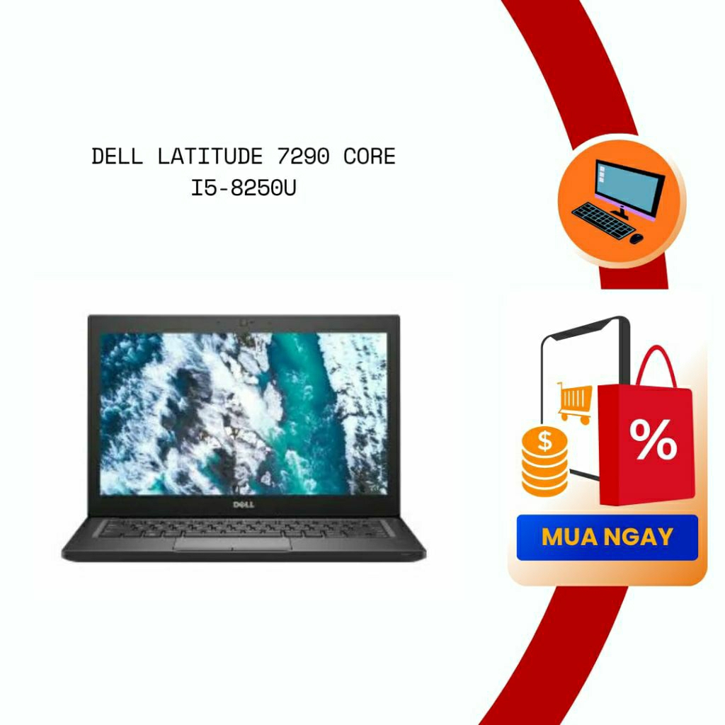 Laptop học sinh Dell E7390 i5 gen8 8350U, 8gb ssd 256gb 13.3 inch HD mỏng nhẹ giá tốt. bảo hành 3 th