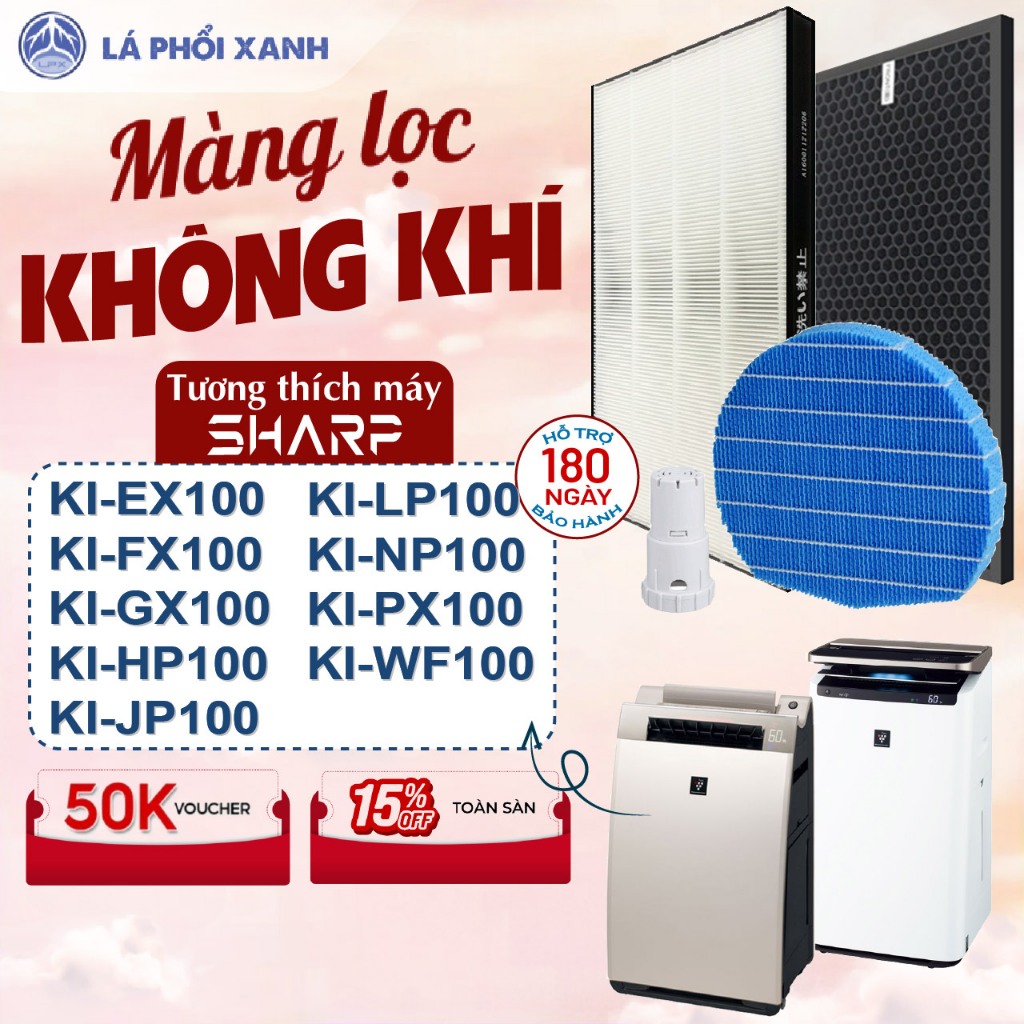 Màng lọc tương thích máy Sharp KI-EX100 KI-FX100 KI-GX100 KI-HP100 KI-JP100 KI-LP100 KI-NP100 KI-PX1