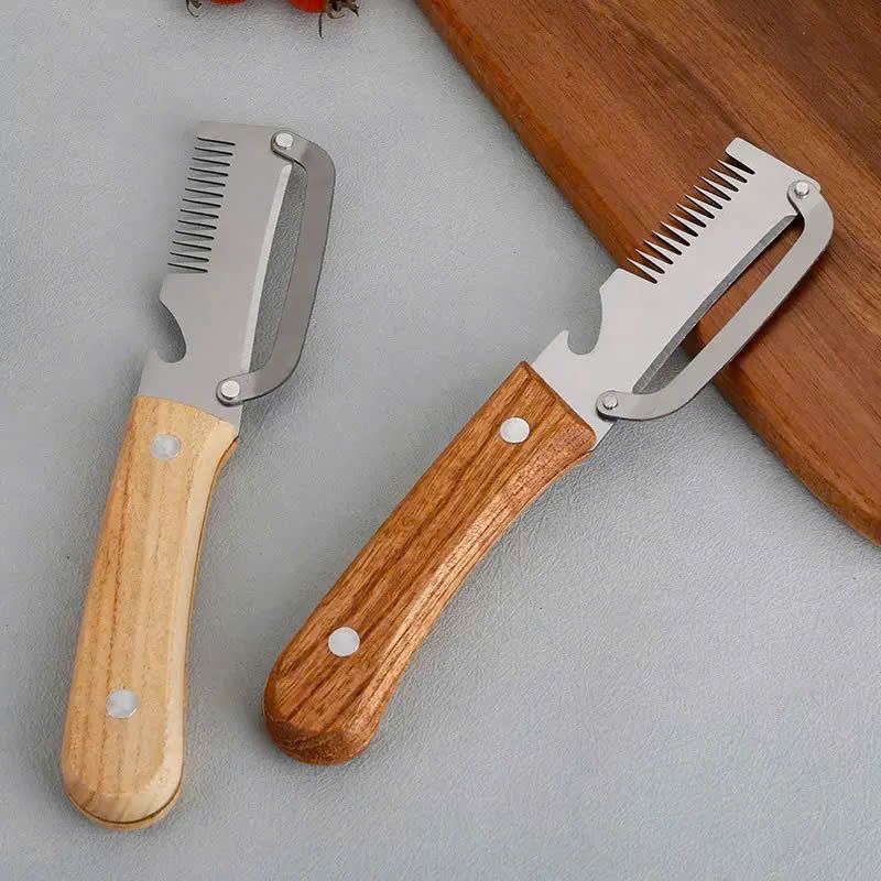 Dao Nạo Rau Củ Quả Và Bào Sợi Siêu Bén Chất Liệu Thép Không Gỉ, Dao Cắt Rau Củ Đa Năng 2in1 – Thái Lát Nhanh, Đẹp