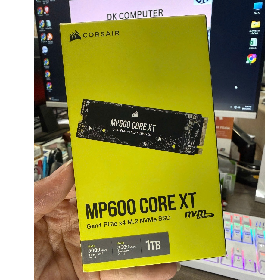 SSD Corsair MP600 CORE XT 1TB M.2 PCIe Gen4 x4 NVMe CSSD-F1000GBMP600CXT Còn Seal  BHH 10.2030