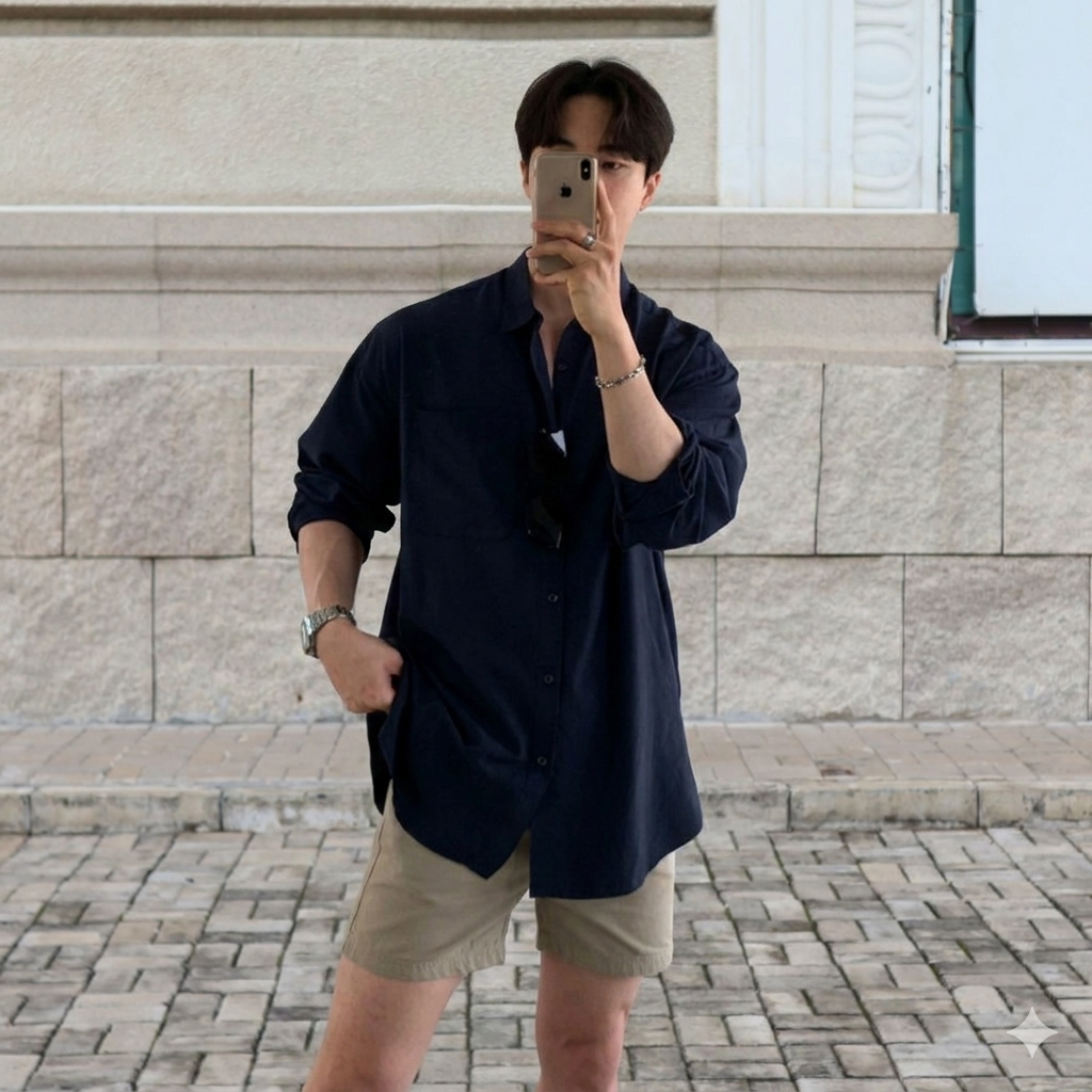 Áo Sơ Mi Cổ Tàu Trụ Linen Oxford Dài Tay Đũi Cổ Đức Nam Full Màu Boy Local Brand Áo Sơ Mi Nam 2 Túi 
