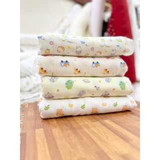 Vải xô muslin 2 lớp in kĩ thuật số cao cấp mềm mịn