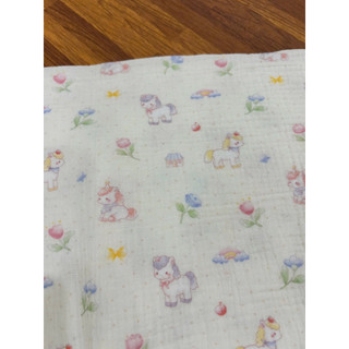 Vải xô muslin 2 lớp in kĩ thuật số cao cấp mềm mịn