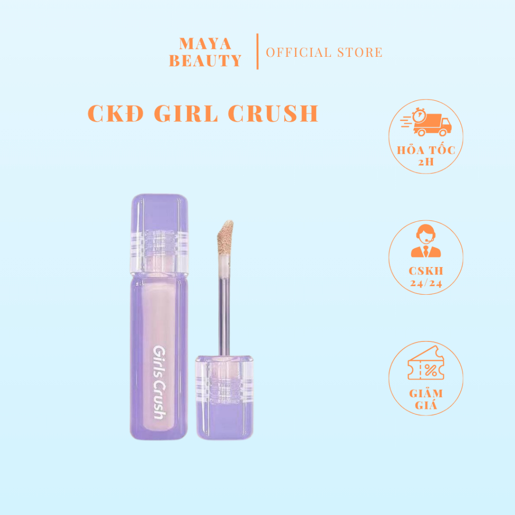 [GIRLS CRUSH] Kem Làm Sáng Che Khuyết Điểm Girls Crush Matte Velvet Concealer 8g  - Maya.Beauty