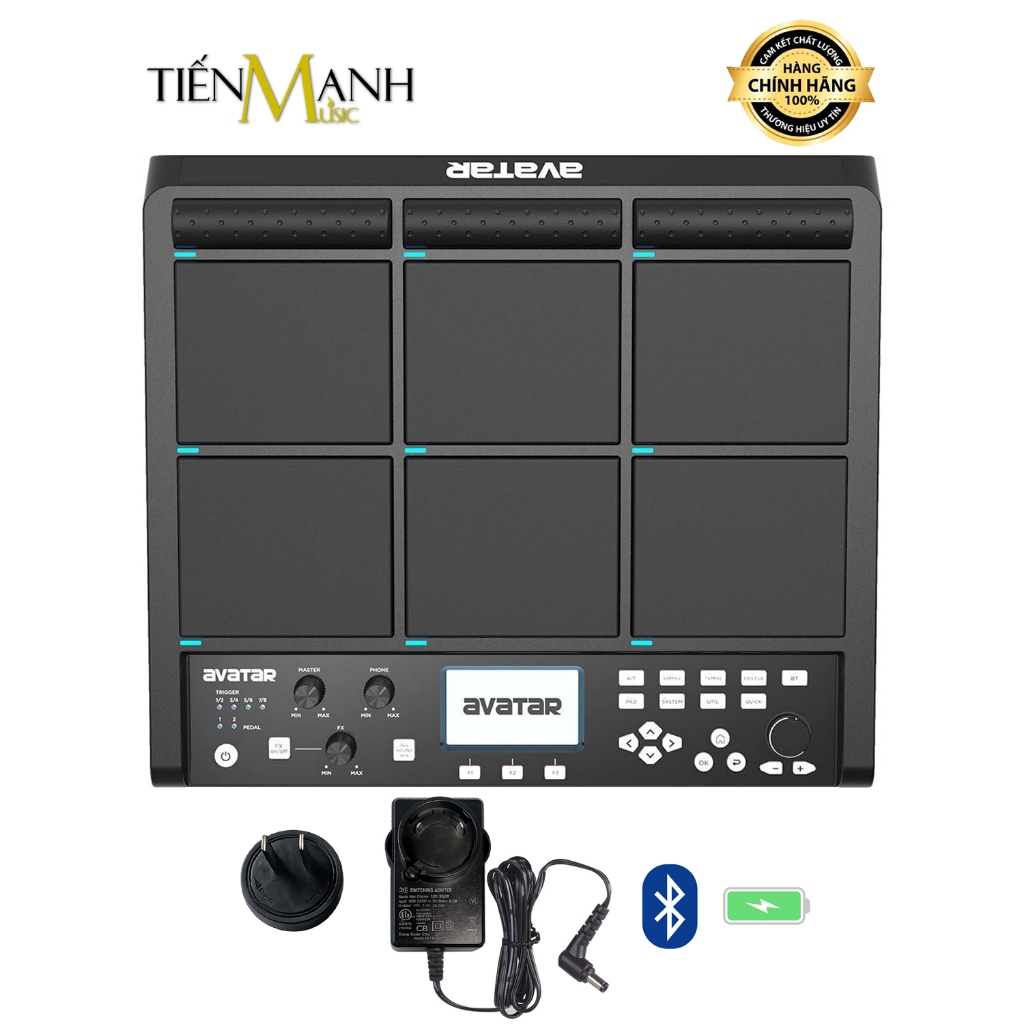 Trống Điện Tử HXW Avatar PD708 - Kèm Kick, Hihat Pedal Kích Electronic Digital Drum 9 Mặt PD-708