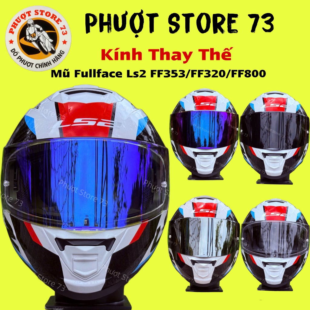 Kính Thay Thế Mũ Fullface LS2 FF353 / FF320 / FF800 ( Không Bao Gồm Mũ )